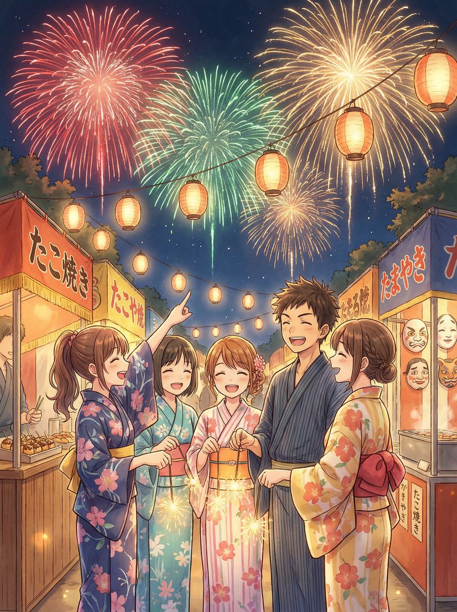 国产主播动漫-夏日祭典